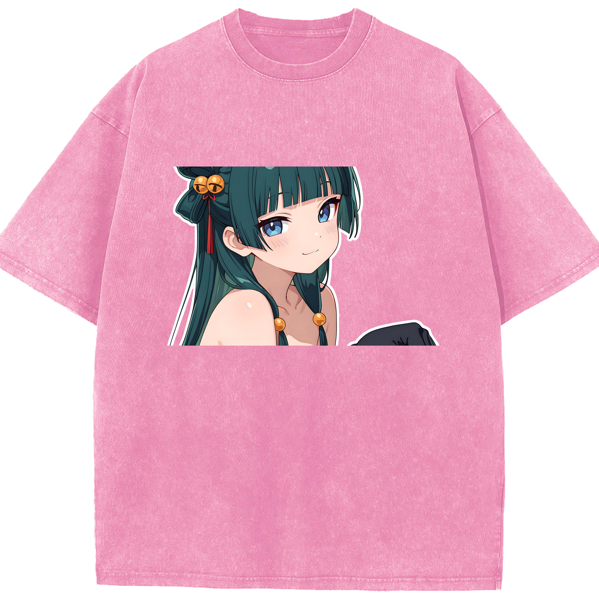 （画像用） 薬屋のひとりごと The Apothecary Diaries 綿100% ヴィンテージ風 半袖Tシャツ（フロントプリント）